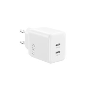 Nuovo Caricatore da Muro AVS 2025 con Tecnologia GaN PD45W PD3.0 Ricarica Rapida Intelligente con 2 Porte Type-C Certificato CE per Telefoni Cellulari - Product Image 1