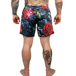 Shorts MMA unisexe à impression par sublimation, coupe ample, en mesh, séchage rapide, extensible, durable, pour entraînement athlétique et arts martiaux brésiliens - Product Image 2