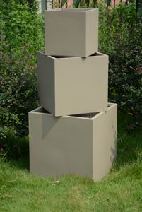 Vente flash : Grands pots à fleurs circulaires en fibre de verre, bac à plantes de jardin, légers, écologiques, durables, imperméables - Product Image 4