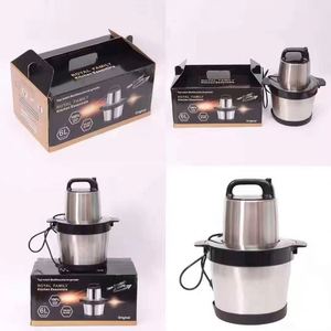Picadora de Carne y Procesador de Alimentos Multifunción de Acero Inoxidable de 6L para Uso Doméstico, Ideal para Preparar Fufu y Picar - Product Image 5