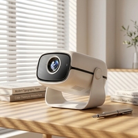 Projecteur portable avec système Android intégré, support rotatif, résolution native 720P, prise en charge du décodage vidéo 1080P, diffusion d'écran sans fil