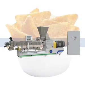 Automatic Fried Snack Food Doritos Producing Machine Line Triangular Nacho Maker Machine