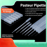 Pipettes Pasteur en plastique jetables, pipettes de transfert graduées, 0,2 ml/0,5 ml/1 ml/5 ml/10 ml