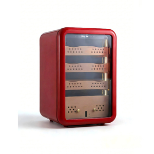 Humidor para puros de 150 litros, estilo gabinete redondeado, equipado con un compresor de 500 snow, modelo doméstico con estante de tres niveles refrigerado por aire. - Product Image 2