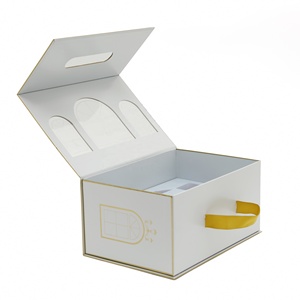 Custom Packaging Carton Paper Cardboard Suitcase milk carton gift box With Handle