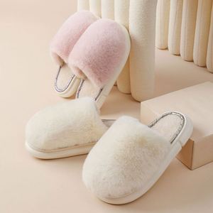 Pantuflas <span class=keywords><strong>de</strong></span> Invierno para <span class=keywords><strong>Niñas</strong></span> 2024, Antideslizantes, con Forro <span class=keywords><strong>de</strong></span> Piel <span class=keywords><strong>de</strong></span> Conejo Suave, que Aumentan la Altura, Cálidas para el Hogar, Simples y Coloridas - Product Image 6