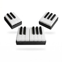 Meilleure vente transfrontalière : Ornement de bureau en PLA imprimé en 3D, clavier de piano, anti-stress, porte-clés, design personnalisable