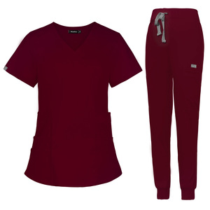 High Quality Unisex Nursing Uniform <b>Sets</b> for Hospital Scrubs Polyester/Rayon/Spandex Blend Woven Fabric <b>Doctor</b> Top Pants - Product Image 4