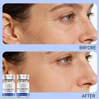 Suero Facial en Polvo Liofilizado con Péptidos de Cobre Azul, Reparador, Reafirmante, Colágeno, Péptido GHK-Cu, Ácido Hialurónico, Antienvejecimiento
