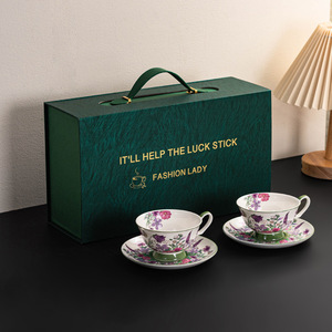 Juego de Tazas y Platos de Café Florales de Lujo, Juego de Tazas para Té de la Tarde - Product Image 5