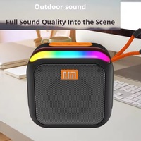 Speaker Bluetooth Mini Langsung dari Pabrik, Tahan Air, RGB, Portabel, 1500mAh, Mendukung Logo Kustom