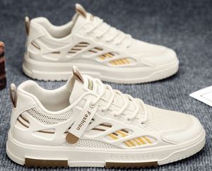 Chaussures de course sur nuage de haute qualité, confortables, antidérapantes, plates, à lacets, blanches, pour la marche au printemps, en été et en automne - Product Image 3