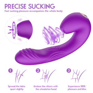 Suck Flap <b>Vibrator</b> Red <b>Rabbit</b> Style Adult Stimulation Toy Adult Toys - Product Image 4