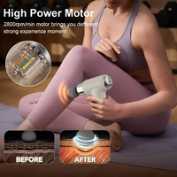 Pistolet de massage musculaire mini, portable, pour le corps, la taille, le dos, le cou, les épaules, machine de massage électrique mini