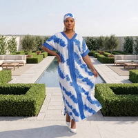 Robes décontractées à imprimé floral africain pour femmes, grandes tailles, prêtes à être expédiées, avec faible MOQ, style Boubou Dubaï, longues, avec hijab, abaya, djellaba