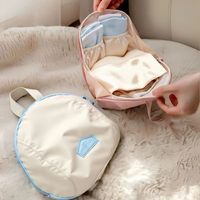 Ensemble de sacs de rangement portables en polyester, anti-poussière et durables, pour salle de bain, capacité 200 ml, type suspendu, motif géométrique moderne