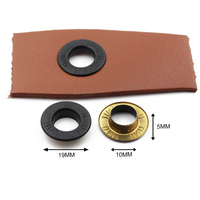 Accessoires pour sacs : Œillets métalliques ronds en laiton sans nickel de 10 mm de diamètre intérieur avec logo personnalisé pour vêtements