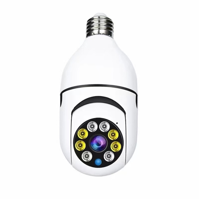 2022 Factory Customize Bulb CCTV Light Camera 1080P 2MP Smart Tuya WiFi Bulb Camera