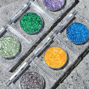 Palette di ombretti Mono scintillante con etichetta privata ad alta pigmentata, <span class=keywords><strong>verde</strong></span> rosso blu, brillante e luccicante, ombretto - Product Image 5