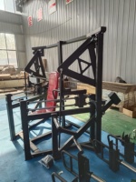 Équipement de fitness direct usine : Presse pectorale assise à charge libre sur rail, banc réglable à mouvement guidé par rail pour une stimulation musculaire