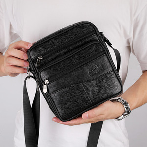 Moda viagem Couro Genuíno Crossbody Sacos para Homens Messenger <span class=keywords><strong>Bag</strong></span> Designer De Couro Sacos De Ombro Dos Homens Bolsa Masculina - Product Image 6