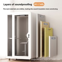 Cabine insonorisée et acoustique pour la pratique du piano à domicile, studio d'enregistrement vocal et cabine téléphonique mobile