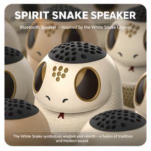 Enceinte sans fil portable Bluetooth en forme de serpent mignon, avec basses riches, petite taille, grand son, cadeau technologique créatif - Product Image 1