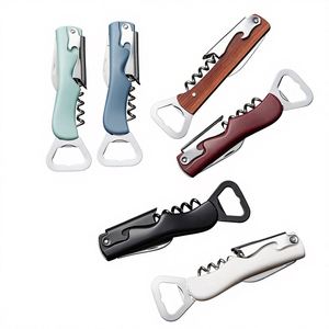 Accessoires de bar avec logo imprimé, décapsuleur multifonctionnel portable en acier inoxydable pour bière et vin, tire-bouchon, décapsuleur à clé d'église - Product Image 1