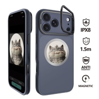 Nouvelle Coque de Téléphone Premium au Design Innovant avec Écran Numérique E-ink NFC, Personnalisable (DIY) et Antichoc pour iPhone 17
