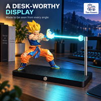 NIKOLATOY Coffret Cadeau Officiel Goku Lampe d'Ambiance Mini à Induction Magnétique en PVC pour Décoration Intérieure - Édition Anniversaire