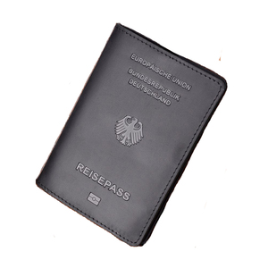 <span class=keywords><strong>Porte</strong></span>-cartes en cuir véritable pour hommes, organisateur de portefeuille de voyage pour l'Allemagne, passeport, documents, <span class=keywords><strong>porte</strong></span>-cartes, sacs de certificat - Product Image 2