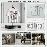 T-shirt DTG Impression Logo Personnalisé Haute Qualité Délavé Acide Effet Vintage 280 Gsm Imprimé Graphique Oversize pour Homme