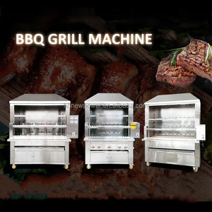 Máquina de Asar a la Parrilla de Carbón Totalmente Automática para Uso Comercial, Equipo para Asar Cordero, Cerdo, Carne de Res, Precio - Product Image 3