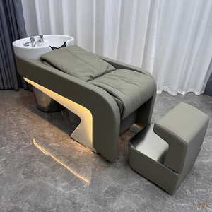 เก้าอี้สระผมพร้อมเตียงสระผม ยี่ห้อ Z Beauty Salon  มีไฟสีสัน ฟังก์ชั่นนวด และช่องจ่ายน้ำ - Product Image 2