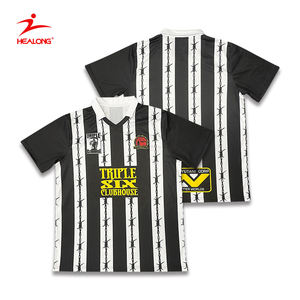 ชุดกีฬาฟุตบอลย้อนยุคแนวสตรีทเสื้อเจอร์ซีย์ดีไซน์ซับลิเมชันแฟชั่นตามสั่ง - Product Image 1