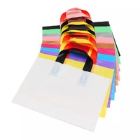 Sacs fourre-tout en PEBD imprimés personnalisés les plus vendus sac à provisions de vêtements imperméables à poignée en boucle durable jus de supermarché