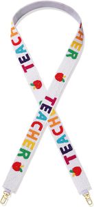 Borsa fatta a mano in maglia Boho con motivo <span class=keywords><strong>Apple</strong></span> tracolla con perline regalo per il giorno degli insegnanti - Product Image 3