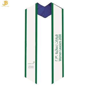 Écharpe de graduation étole de graduation brodée en polyester personnalisée Écharpe de graduation pour études internationales <span class=keywords><strong>à</strong></span> <span class=keywords><strong>l</strong></span>'étranger - Product Image 6