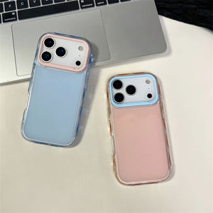 Funda <span class=keywords><strong>de</strong></span> Teléfono Acrílica <span class=keywords><strong>de</strong></span> Color Jelly con Borde Ondulado Personalizada <span class=keywords><strong>de</strong></span> Moda Lichicase <span class=keywords><strong>para</strong></span> Oppo A40M A60 F31 A6 Pro 2 en 1 - Product Image 6