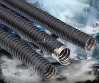 Conduit en acier flexible de 1/2 pouce, conduit électrique recouvert de PVC, ignifuge aux UV, certifié CE ROHS, anti-explosion