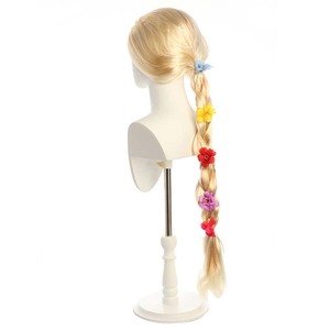 <span class=keywords><strong>Perruque</strong></span> longue tressée de princesse Rapunzel pour fête de cosplay d'Halloween pour filles avec fleur DISP-004 - Product Image 2