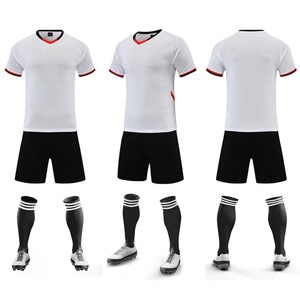 Camiseta de Fútbol Lisa Personalizable en Blanco, Colores y Logotipo Personalizados, Algodón/Bambú/Spandex, Impresión Personalizada, Talla Personalizada, Uniformes Deportivos para Equipos de Práctica - Product Image 1