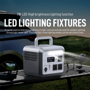 Generador Solar Portátil NewYenk 220V/110V 60Ah 1152Wh 1200W para Camping y Uso Doméstico, Venta al Por Mayor - Product Image 3