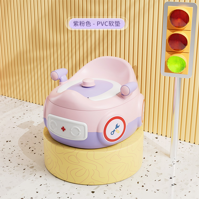 Tapis souple en PVC violet-rose [Siège de toilette de voiture multifonctionnel]
