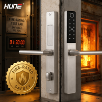 Serrure de porte intelligente à cylindre à empreintes digitales en acier inoxydable 304 de haute qualité, certifiée EN1634-1, avec clavier à distance TTLock