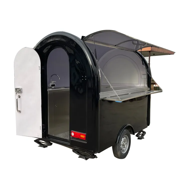 USA Stainless Steel Mobile Street Fast mobile burger chips lebensmittel crepe, der warenkorb