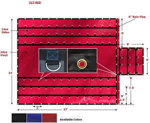 Airbag / Parachute Tissu <span class=keywords><strong>Ultra</strong></span> Léger super léger Bâches Plates Bois Bâche 28x27 (10 'Drop) - Product Image 2