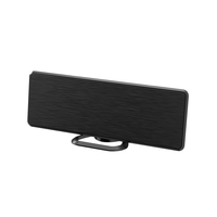 ANTOP Antenne HDTV intérieure à panneau mince à gain élevé, plage de fréquences UHF/VHF, gain de 28 dB, en plastique, montable sur table/mur, longue portée