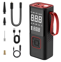 Compresseur d'air multifonctionnel HF809 avec batterie externe et éclairage d'urgence pour voiture