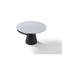 Table à manger extensible en pierre frittée, directement de l'usine, ronde, pour petit appartement